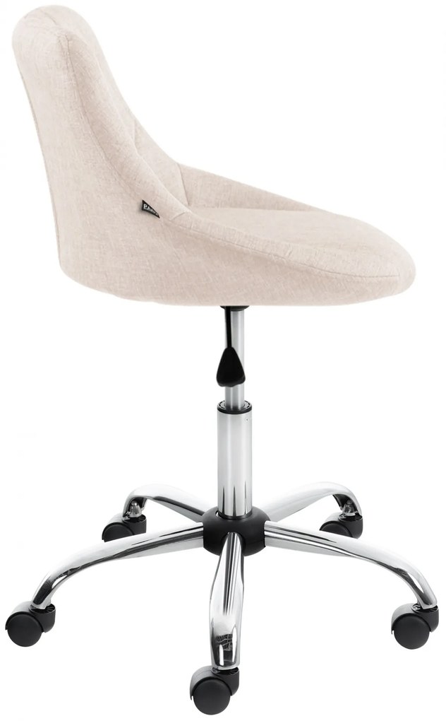 Pracovná stolička Lazio - látka - Krémová