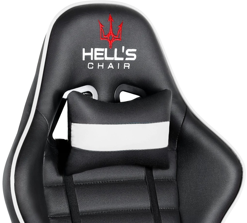 Hells Herná stolička Hell's Chair HC-1003 Plus White