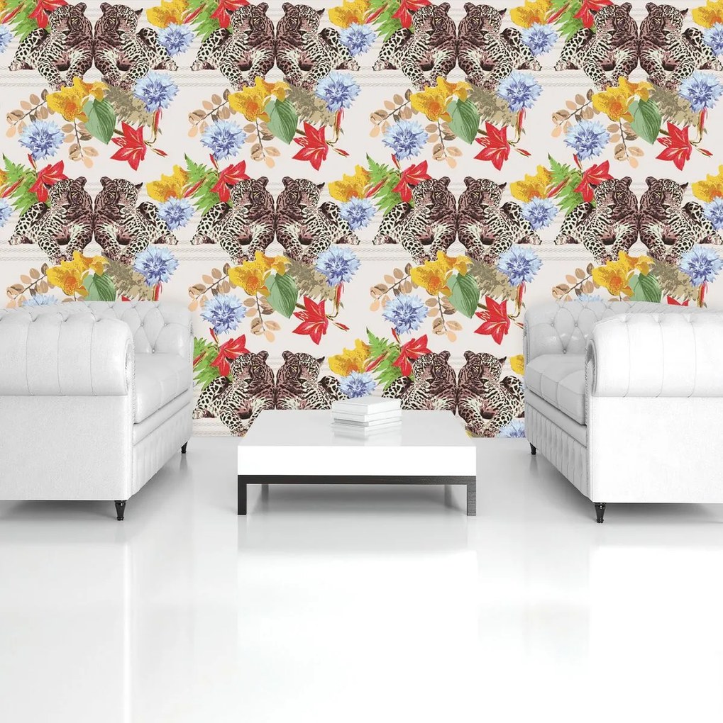 Fototapeta - Leopard v džungli (152,5x104 cm)