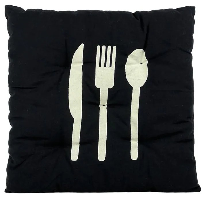 Podsedák MODERN čierna 40x40