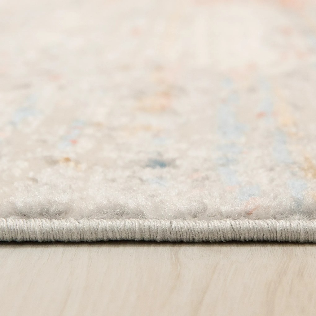 TA Koberec G501C WHITE/SALMON PORTLAND HIK Biely Obdĺžnikový Rozmer: 120x170 cm