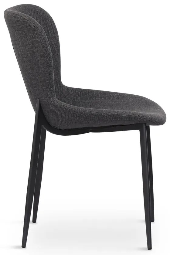 Tmavosivá jedálenská stolička Ross – Unique Furniture