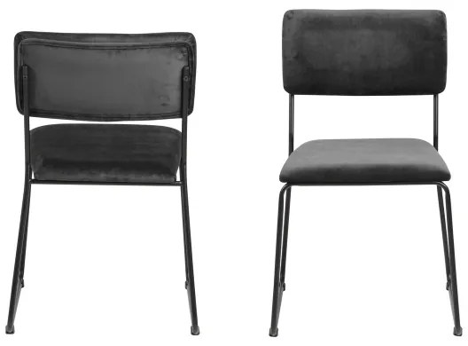 Jedálenská stolička COLE 1 ks tmavošedá