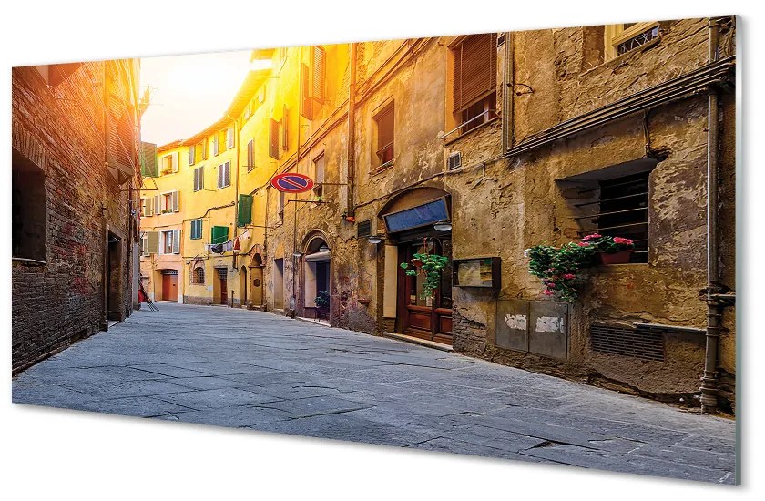 Obraz na akrylátovom skle Italy street budovy 100x50 cm