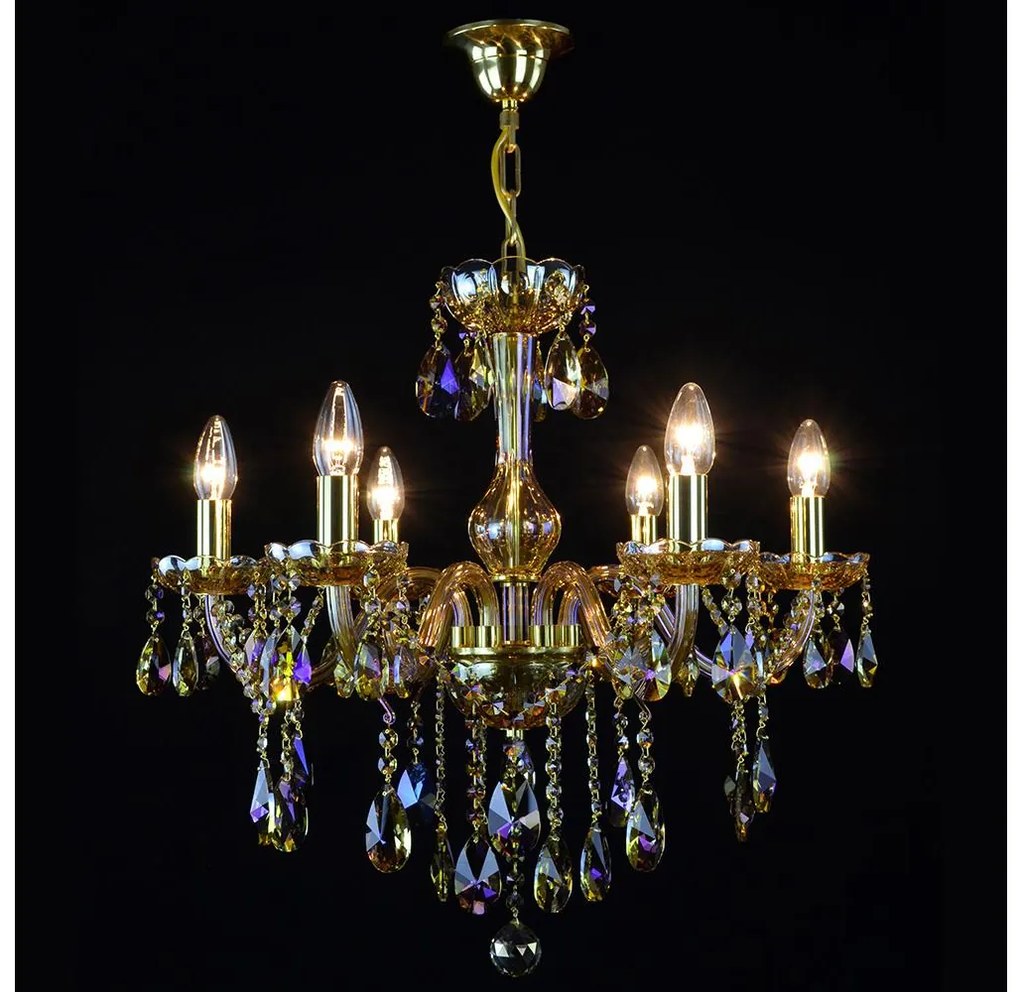 Wranovsky JWZ167061100 - Krištáľový luster na reťazi CLARIT 6xE14/40W/230V