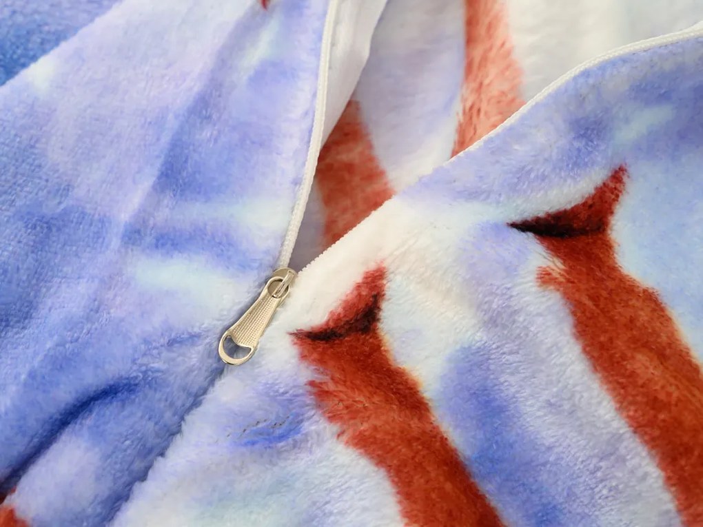 Mikroplyšové obliečky WINTER WISH modré Rozmer obliečky: 70 x 90 cm | 140 x 200 cm