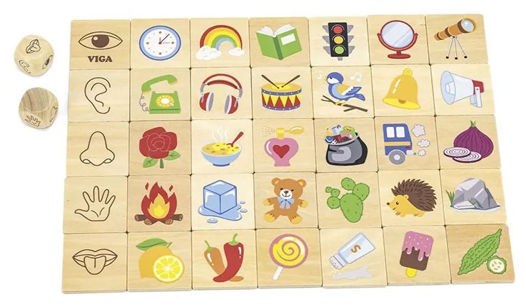 Drevené puzzle Zmysly Viga