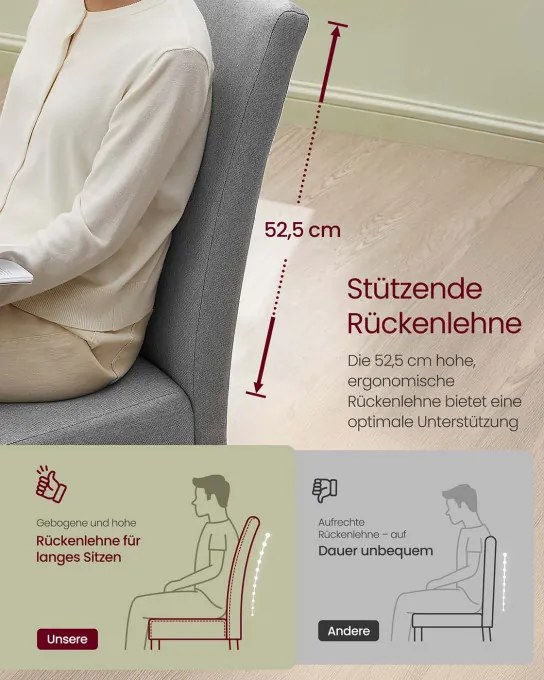 Set dvoch jedálenských stoličiek KDC158G01 (2 ks)