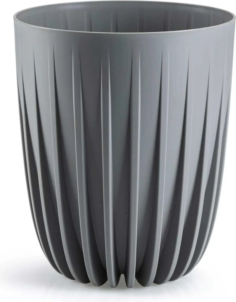 Květináč STRIPPED 25x30 cm šedý