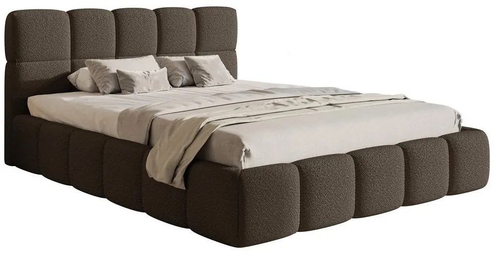 Manželská posteľ 160 cm Cirsten 160B (s roštom) (béžová). Akcia -20%. Vlastná spoľahlivá doprava až k Vám domov. 1099505