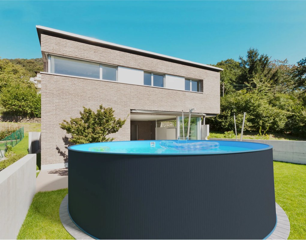 Bazén Planet Pool ANTRAZITE/Blue - samotný bazén 450 x 120 cm