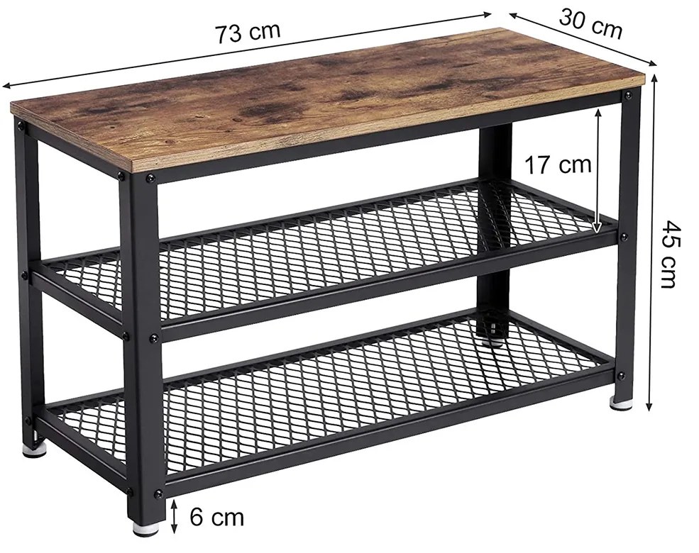 Botník  45 × 73 × 30 cm VASAGLE