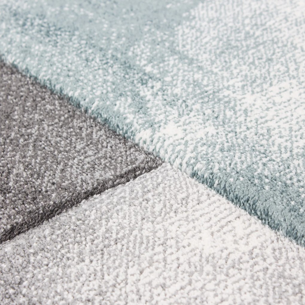 Ayyildiz, Kusový koberec Hawaii 1710 blue, 80x300, modrá, kancelária