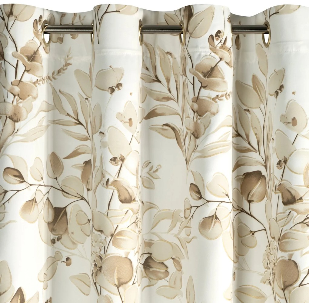 ZÁVES NA KRÚŽKOCH OLENI 140X250 CM LISTY