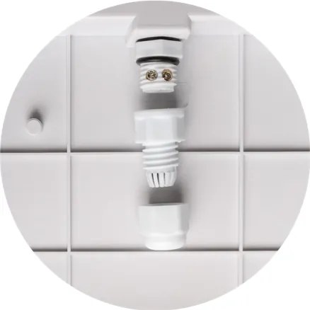 ECOLIGHT LED stropné svietidlo čierne TOR-201C - IP65 - 20W - neutrálna biela