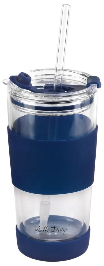 Modrý termo hrnček 600 ml Fuori – Vialli Design