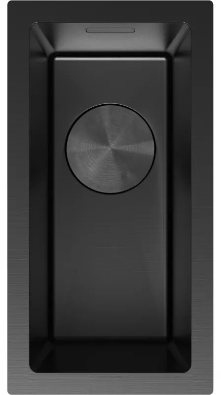 Mexen Trixo, 1-komorový nerezový drez 230 x 440 mm, čierna, 6411221000-70