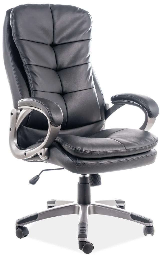 Signal Kancelárska stolička Q-270 čierna eko koža