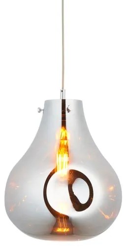 Endon 99788 - Luster na lanku EUROPA 1xE27/10W/230V dymovo čierna