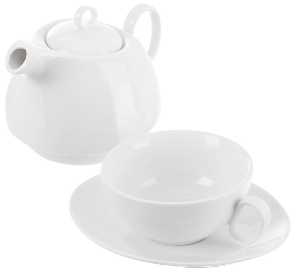 Čajová súprava MONA, 3 diely, porcelán, 2 ks