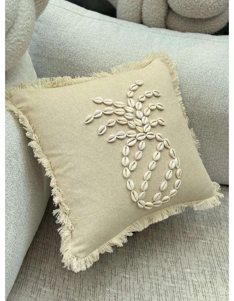 Bavlnená obliečka na vankúš 43x43 cm Seashells – Mioli Decor