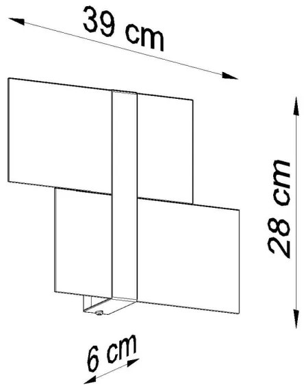 Sollux SL.0187 - Nástenné svietidlo MASSIMO 2xG9/40W/230V biela/chróm