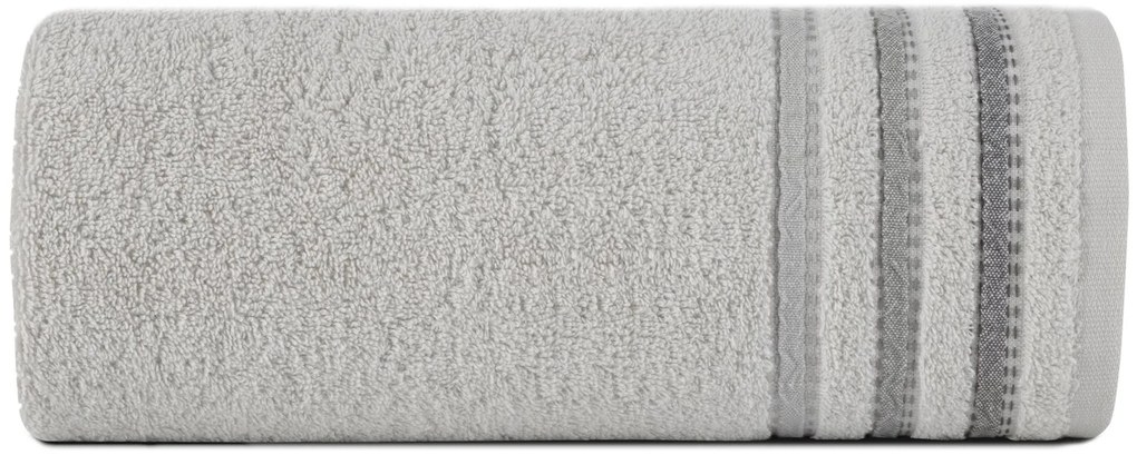BAVLNENÝ UTERÁK IRENE SADA 6KS 50X90 CM STRIEBORNÁ