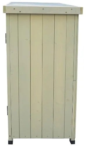 Habau Záhradná skrinka Laura, 80 x 45 x 92 cm, sivá  (100274960)