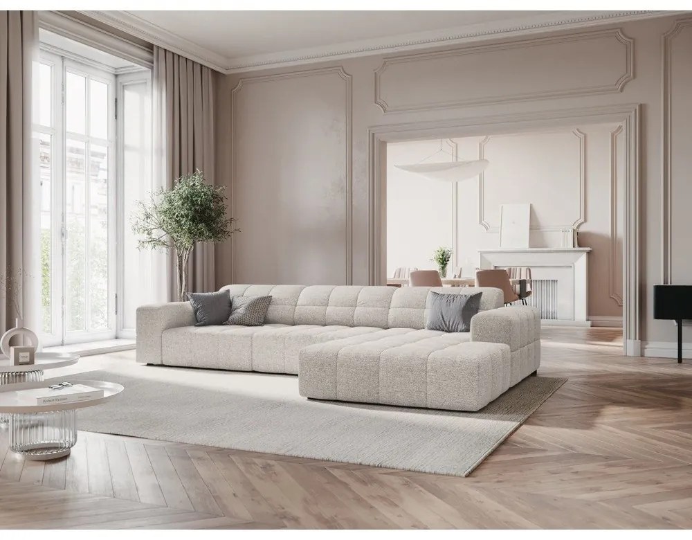 Svetlosivá rohová pohovka (pravý roh) Chicago – Cosmopolitan Design