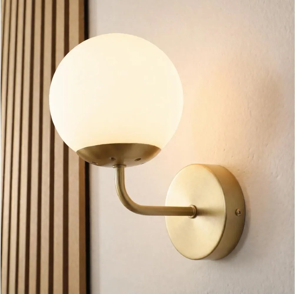 Brilagi - Nástenná lampa MALIVA 1xE14/15W/230V zlatá/biela