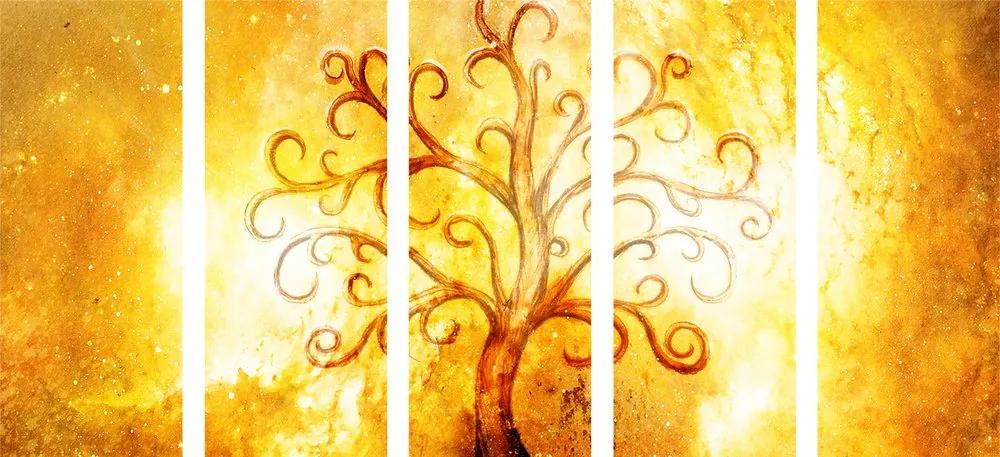5-dielny obraz magický strom života