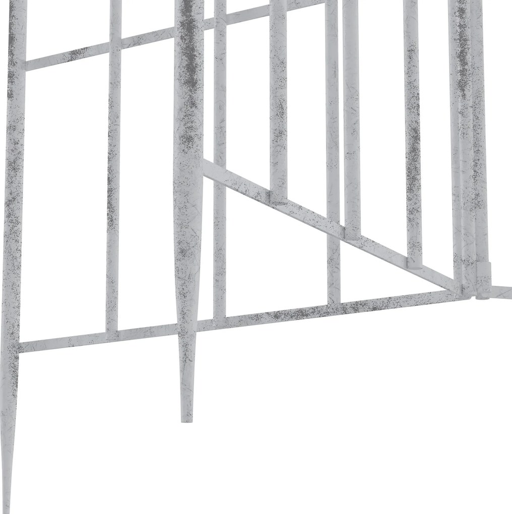 Mriežka na popínavé rastliny Flowton - starožitná biela