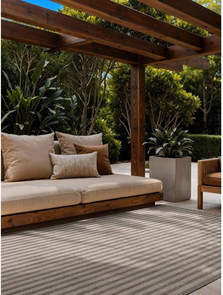 Sivý/krémový vnútorný a vonkajší koberec 120x170 cm Haringey Linley – Ted Baker