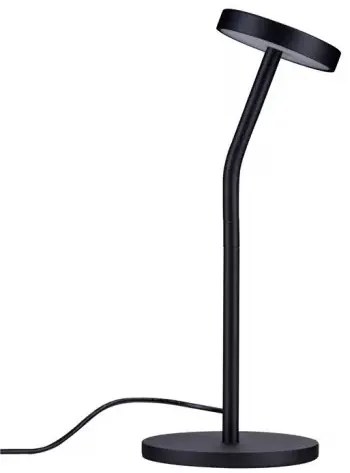 LED čierna stolná lampa Logos
