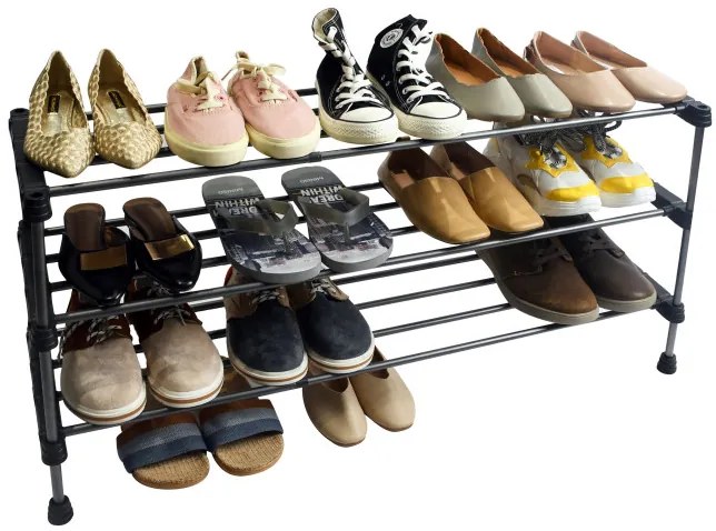 Botník ARISA 3 úrovne, čierny