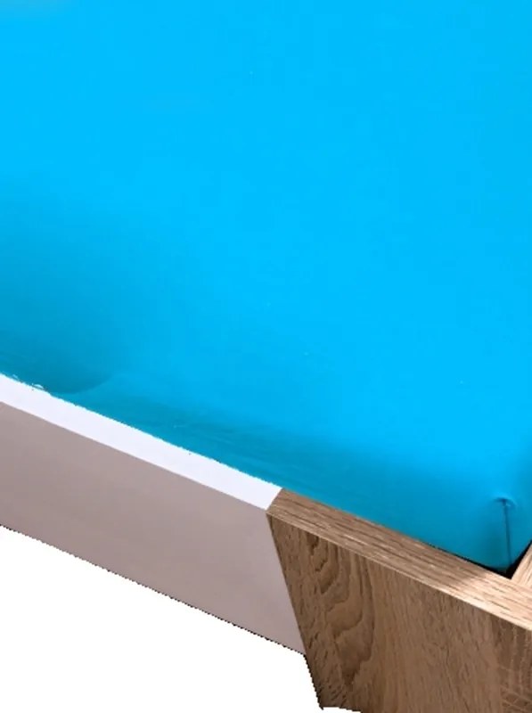 Posteľná plachta jersey tyrkysová TiaHome - 200x220cm