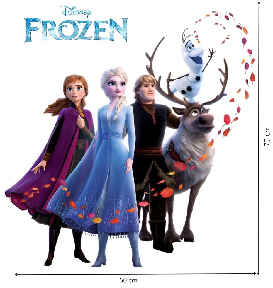 Samolepka na stenu "Frozen 2" 60x70cm