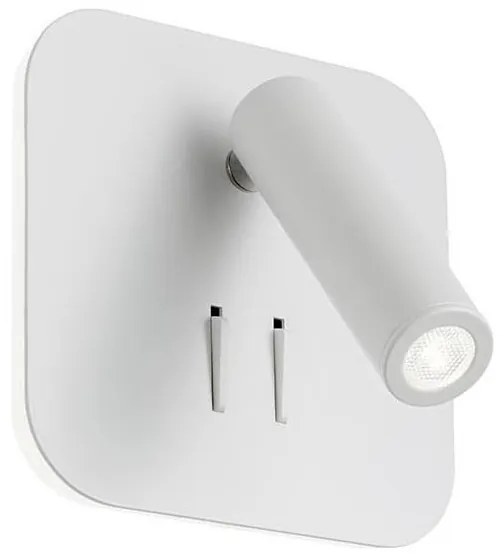 Redo 01-1491 - LED nástenné svietidlo QUDA LED/6W/230V + LED/3W CRI 90 USB biela