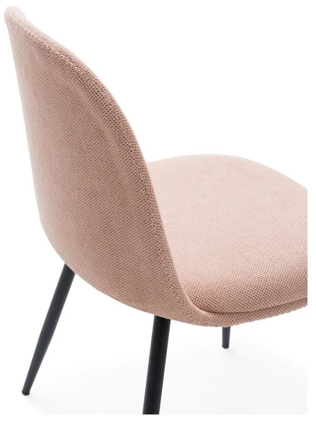 Svetloružové jedálenské stoličky v súprave 4 ks Malila – Marckeric