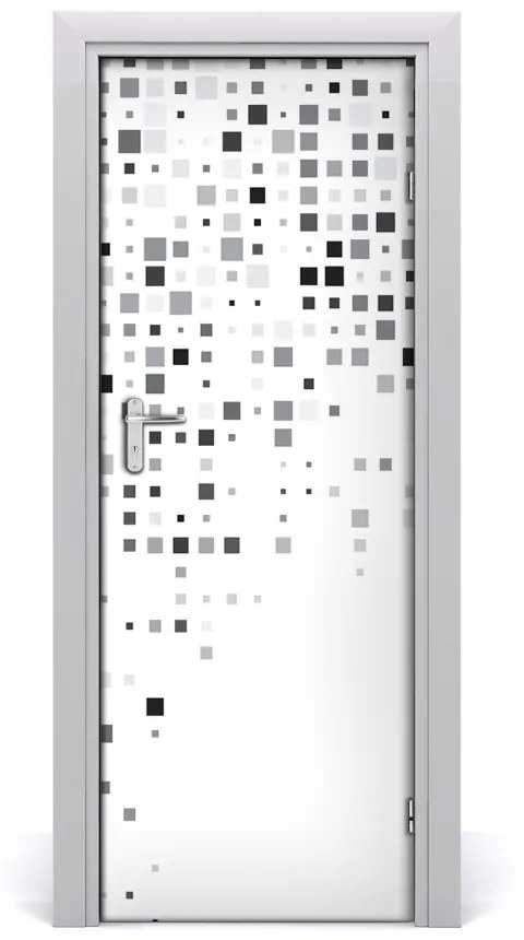Samolepiace fototapety na dvere abstrakcie štvorca 75x205 cm