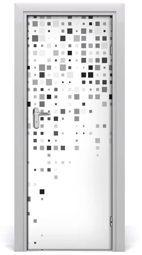 Samolepiace fototapety na dvere abstrakcie štvorca 95x205 cm