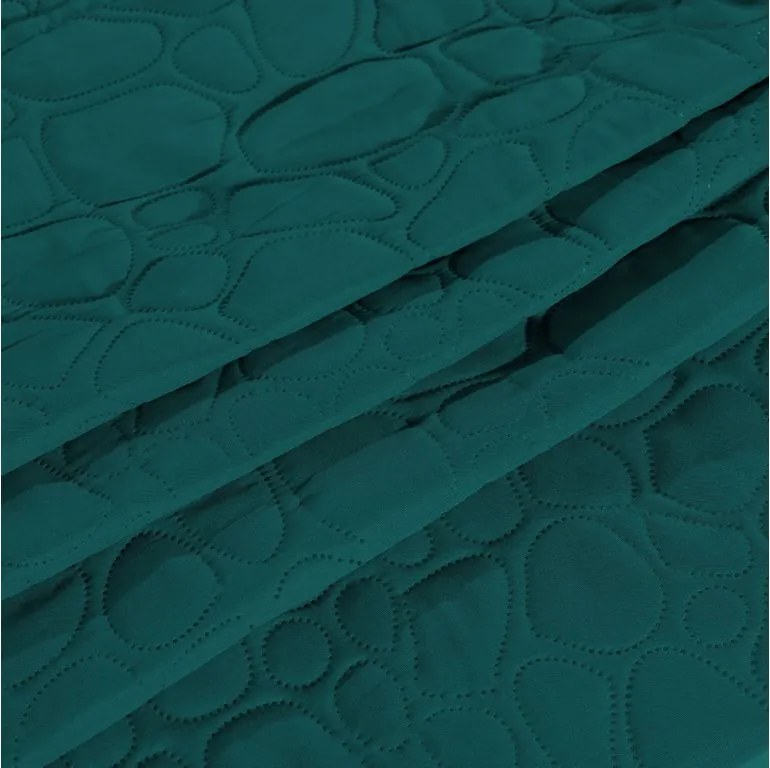 Tyrkysový prehoz na posteľ STONE Rozmer: 200 x 220 cm