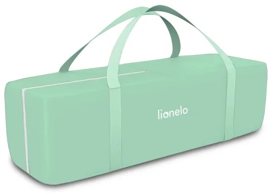 Lionelo - Cestovná postieľka FLOWER tyrkysová
