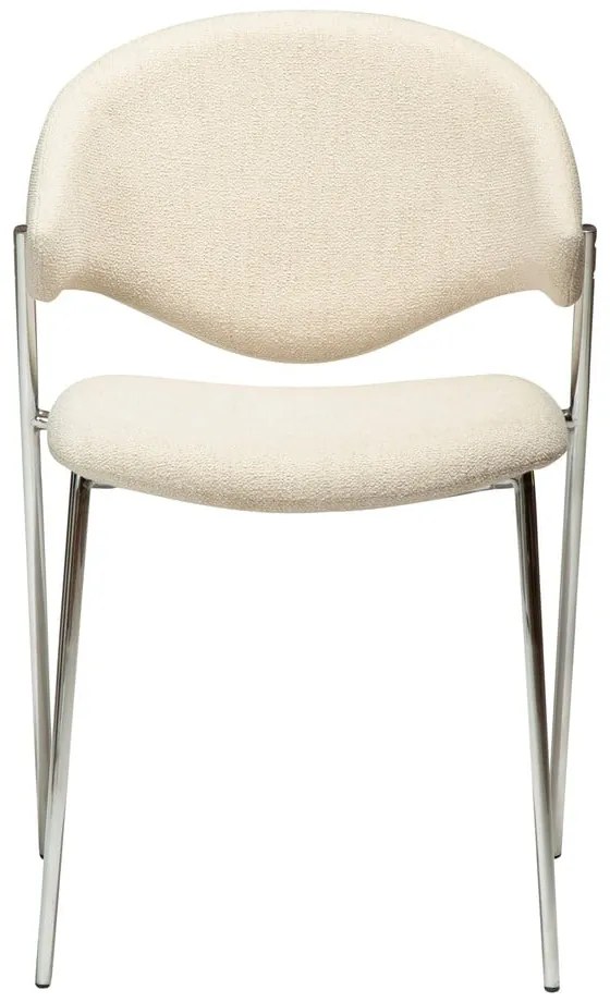 Krémovobiela čalúnená jedálenská stolička Zone – DAN-FORM Denmark