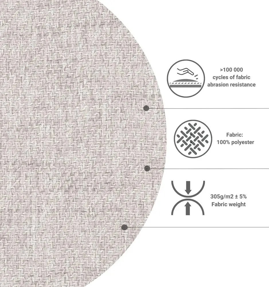 Krémovobiela rozkladacia rohová pohovka (variabilná) Homely Tommy – Miuform