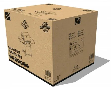 G21 Plynový gril G21 Costarica BBQ Premium line, 5 horákov + zadarmo redukčný ventil