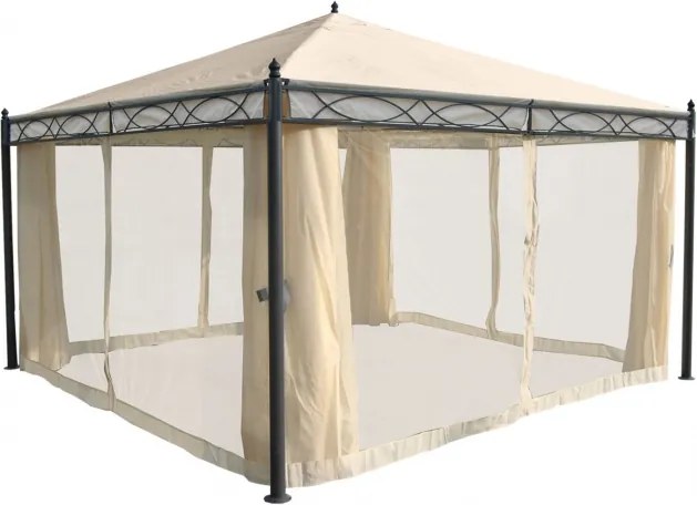 Pergola s boční stěnou 4x4 m WH5135 Dekorhome