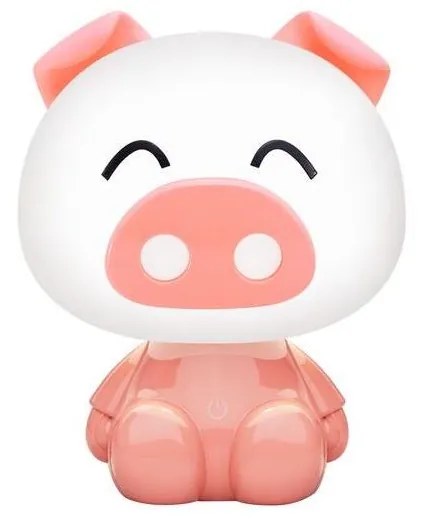 Zuma Line KDR-603B-PK - LED Detská dotyková stolná lampa PIG LED/3W/230V