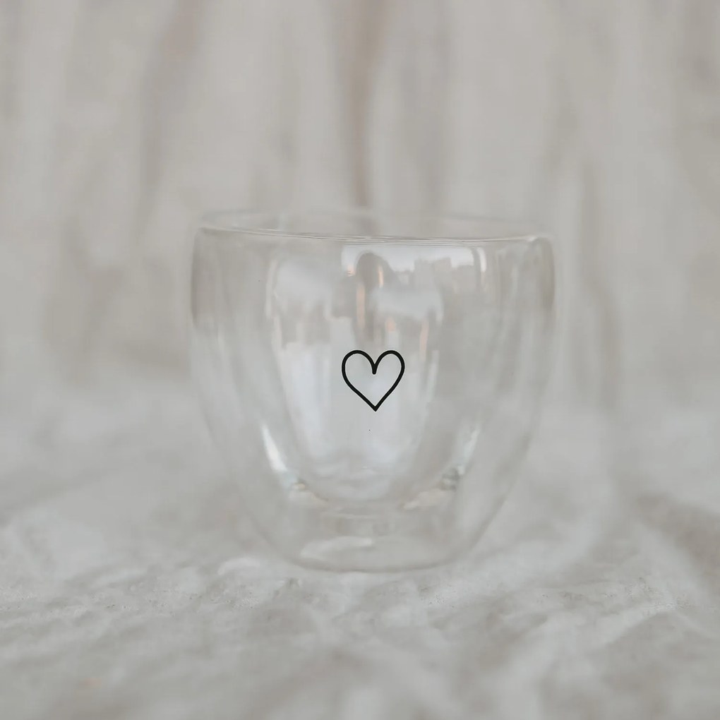 Eulenschnitt Sklenený hrnček Heart Double Glass