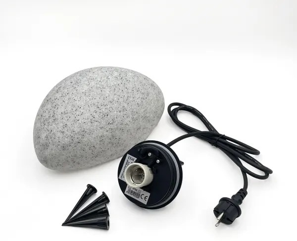 Vonkajšie dekoratívne svietidlo LUMISTONE 1xE27/15W/230V IP65 priemer 26,5 cm